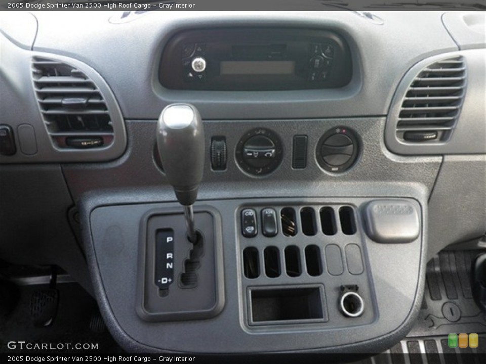 Gray Interior Controls for the 2005 Dodge Sprinter Van 2500 High Roof Cargo #74132742