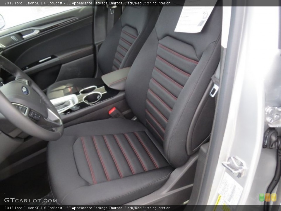 SE Appearance Package Charcoal Black/Red Stitching Interior Front Seat for the 2013 Ford Fusion SE 1.6 EcoBoost #74132929