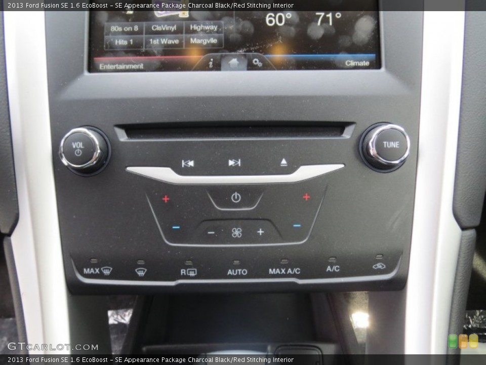 SE Appearance Package Charcoal Black/Red Stitching Interior Controls for the 2013 Ford Fusion SE 1.6 EcoBoost #74133041