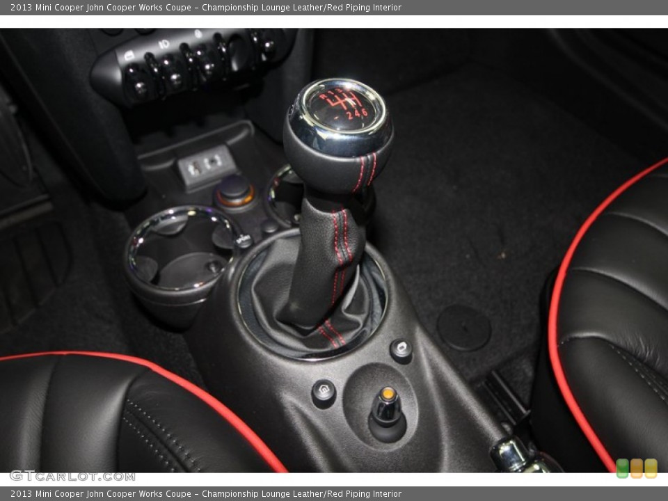 Championship Lounge Leather/Red Piping Interior Transmission for the 2013 Mini Cooper John Cooper Works Coupe #74134783