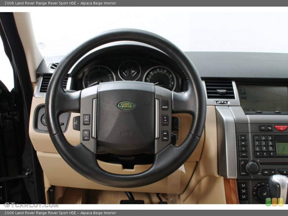 Alpaca Beige Interior Steering Wheel for the 2006 Land Rover Range Rover Sport HSE #74134988