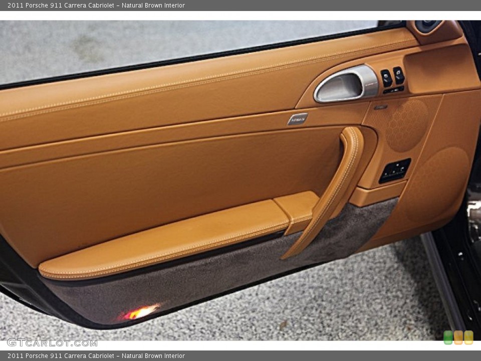 Natural Brown Interior Door Panel for the 2011 Porsche 911 Carrera Cabriolet #74135314