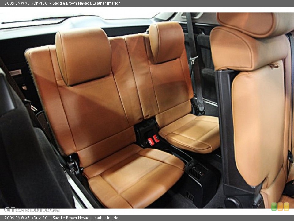 Saddle Brown Nevada Leather Interior Rear Seat for the 2009 BMW X5 xDrive30i #74136732