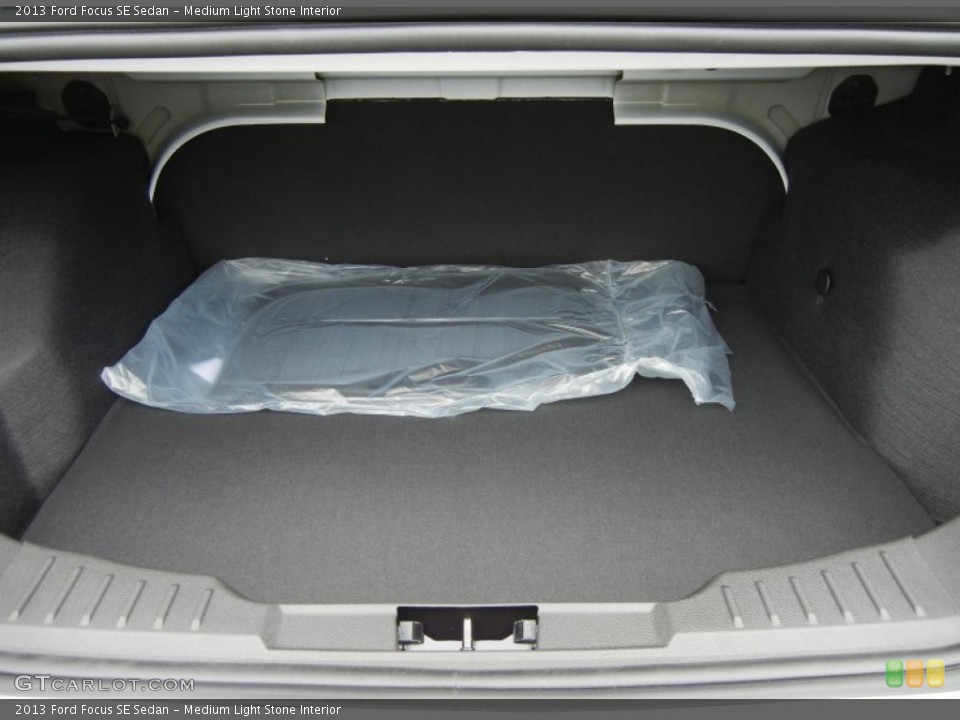 Medium Light Stone Interior Trunk for the 2013 Ford Focus SE Sedan #74138139