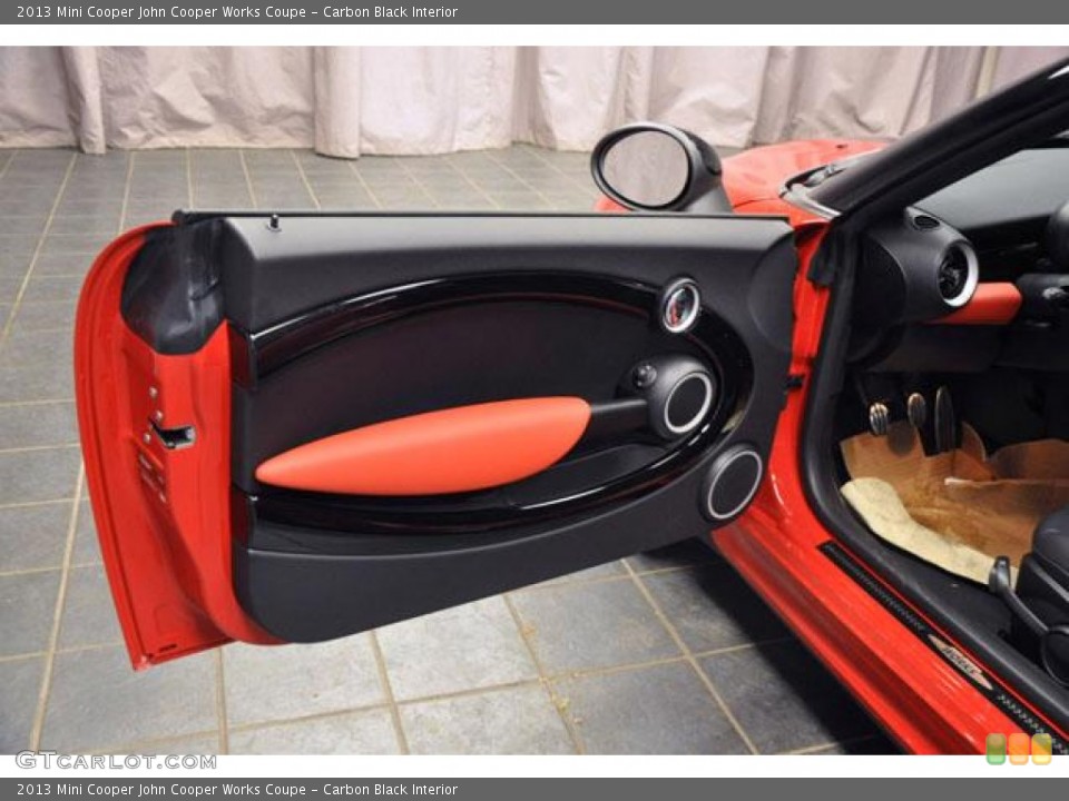 Carbon Black Interior Door Panel for the 2013 Mini Cooper John Cooper Works Coupe #74138285