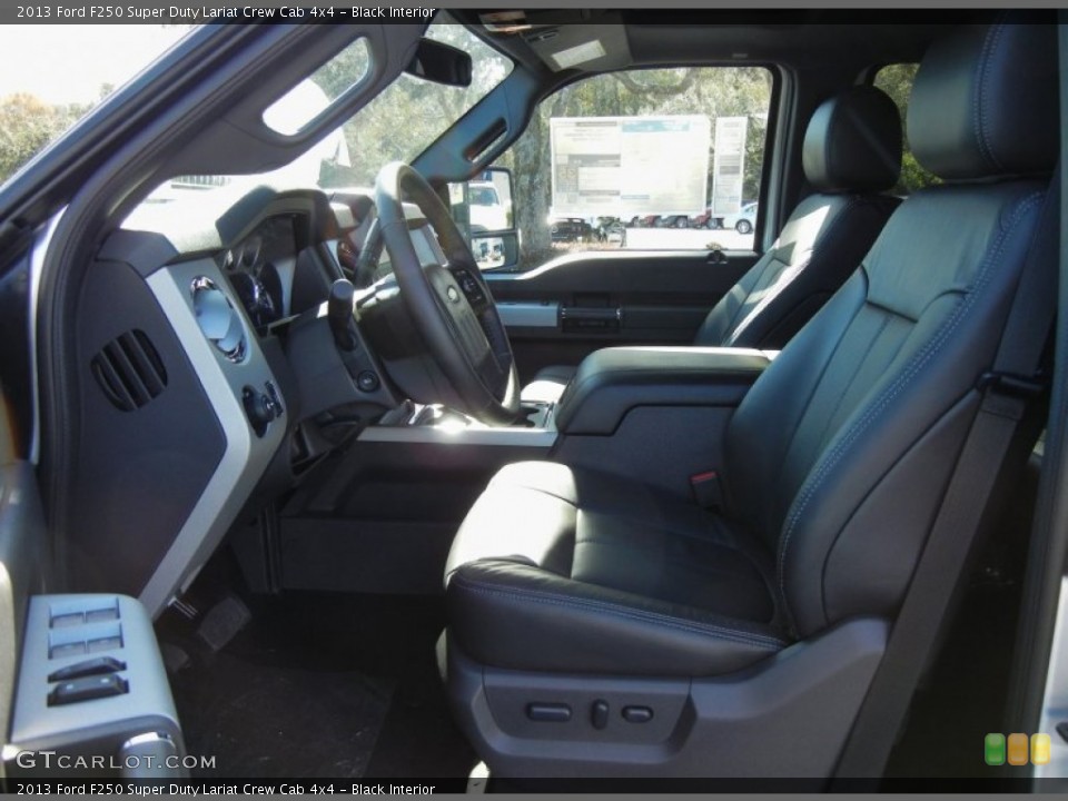 Black Interior Photo for the 2013 Ford F250 Super Duty Lariat Crew Cab 4x4 #74139225