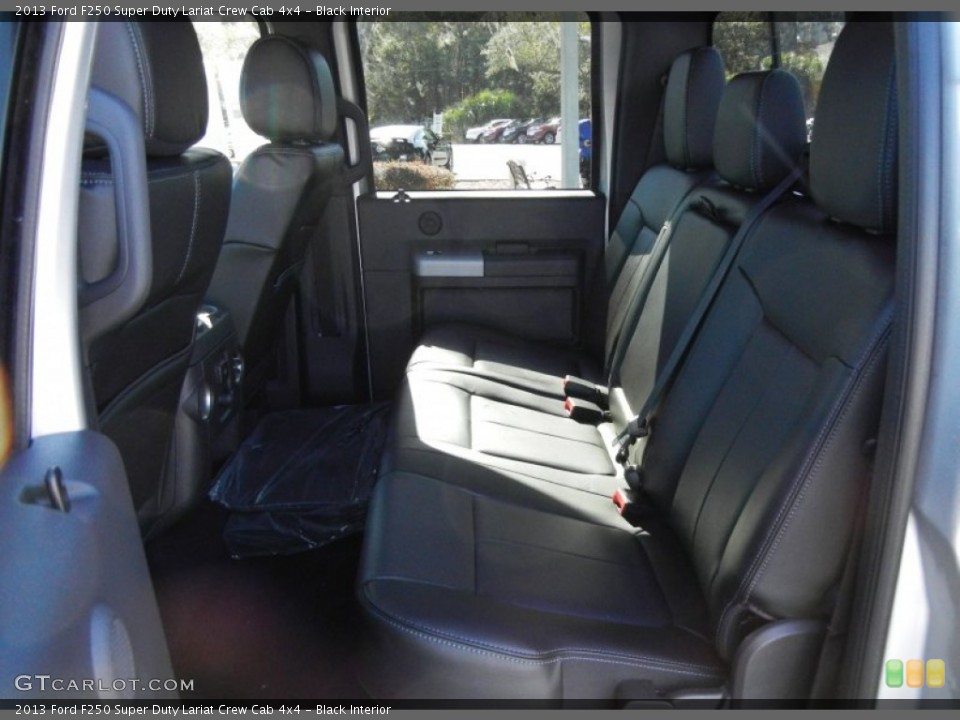 Black Interior Rear Seat for the 2013 Ford F250 Super Duty Lariat Crew Cab 4x4 #74139244