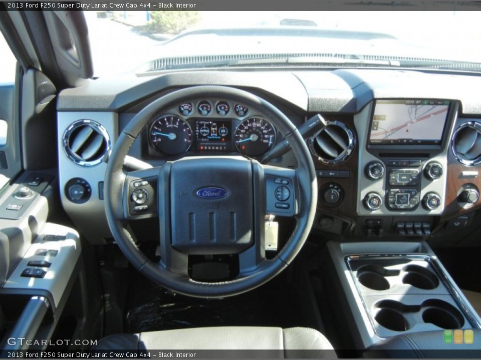 Black Interior Dashboard for the 2013 Ford F250 Super Duty Lariat Crew Cab 4x4 #74139291