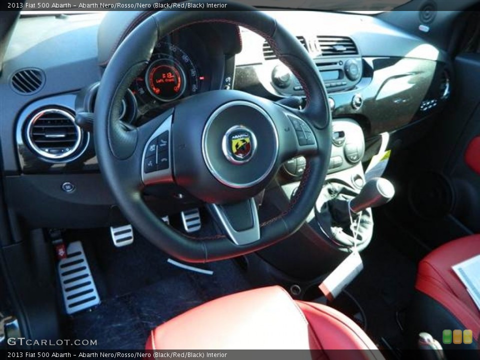Abarth Nero/Rosso/Nero (Black/Red/Black) Interior Dashboard for the 2013 Fiat 500 Abarth #74139522