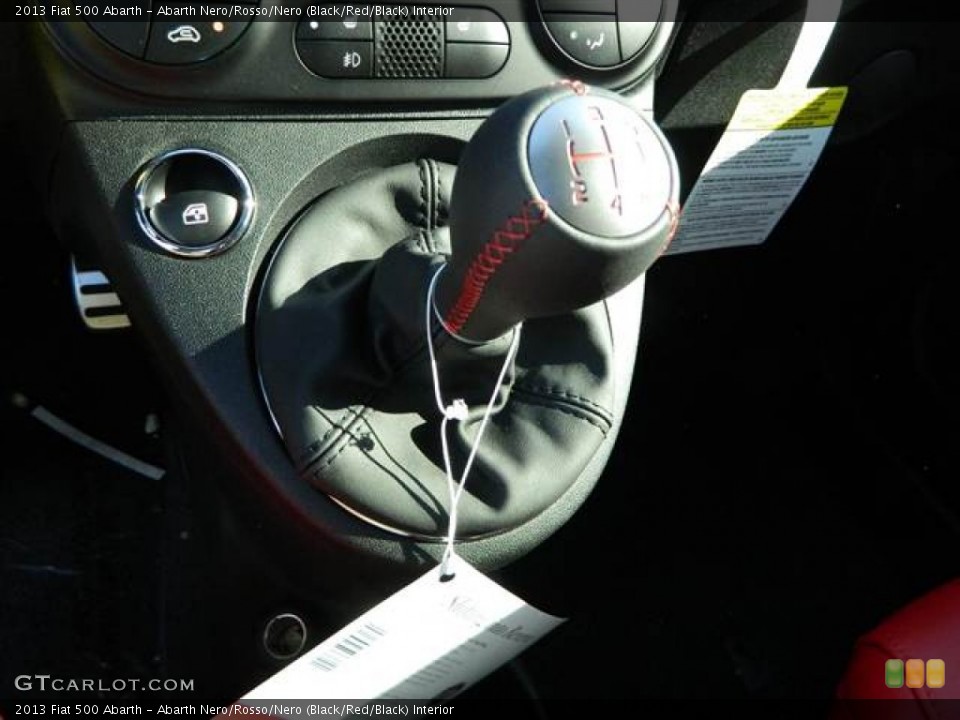 Abarth Nero/Rosso/Nero (Black/Red/Black) Interior Transmission for the 2013 Fiat 500 Abarth #74139535