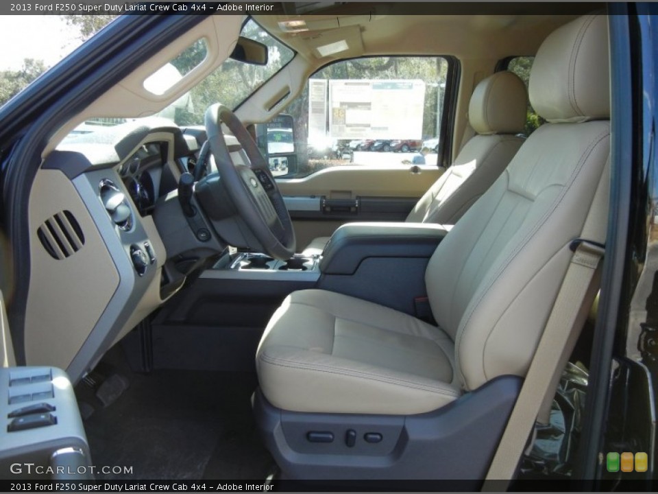 Adobe Interior Photo for the 2013 Ford F250 Super Duty Lariat Crew Cab 4x4 #74139547