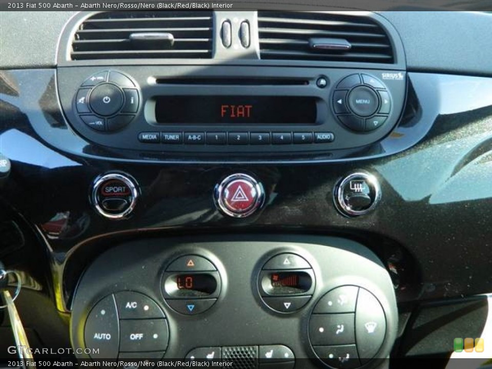 Abarth Nero/Rosso/Nero (Black/Red/Black) Interior Controls for the 2013 Fiat 500 Abarth #74139557