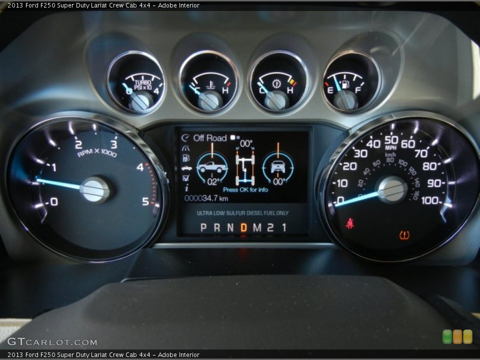 Adobe Interior Gauges for the 2013 Ford F250 Super Duty Lariat Crew Cab 4x4 #74139610