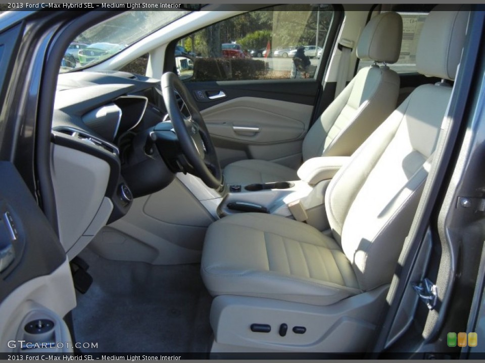 Medium Light Stone Interior Photo for the 2013 Ford C-Max Hybrid SEL #74140096