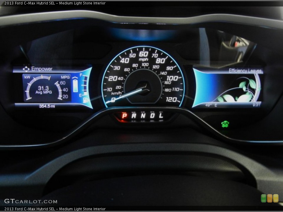 Medium Light Stone Interior Gauges for the 2013 Ford C-Max Hybrid SEL #74140165