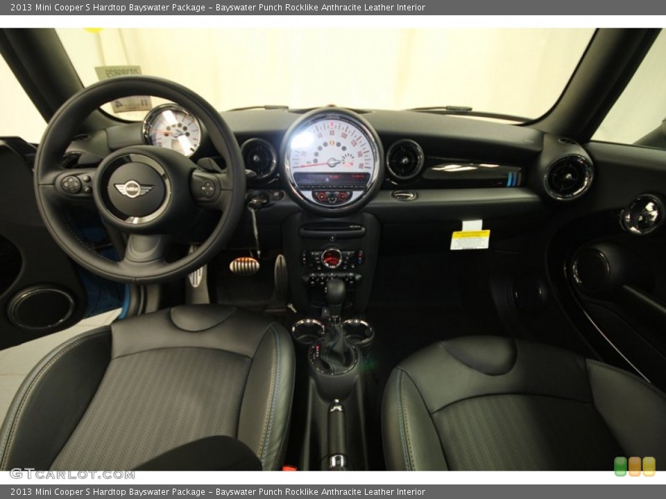 Bayswater Punch Rocklike Anthracite Leather Interior Dashboard for the 2013 Mini Cooper S Hardtop Bayswater Package #74140267