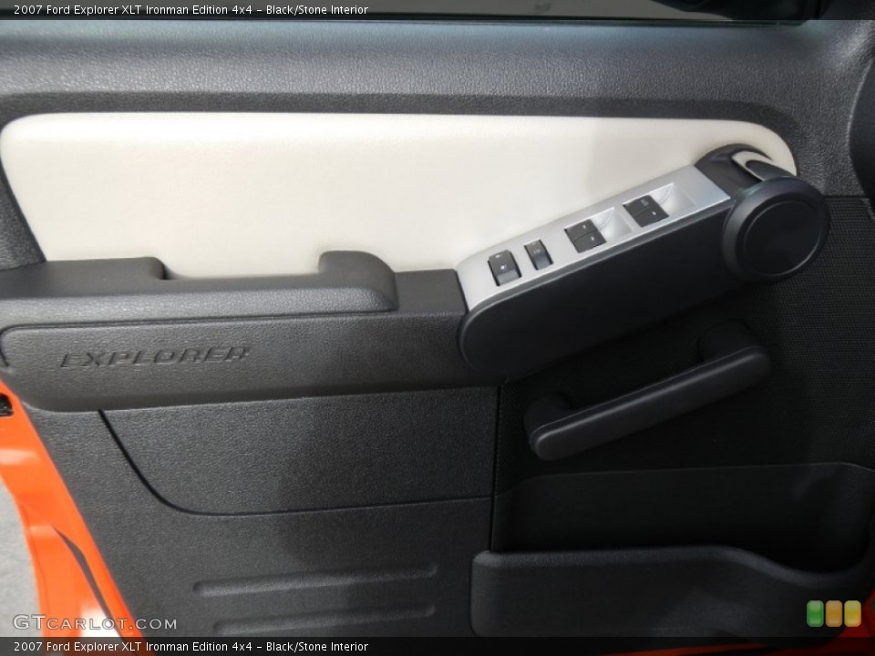 Black/Stone Interior Door Panel for the 2007 Ford Explorer XLT Ironman Edition 4x4 #74140402