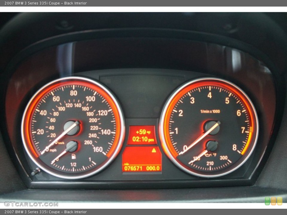 Black Interior Gauges for the 2007 BMW 3 Series 335i Coupe #74140957