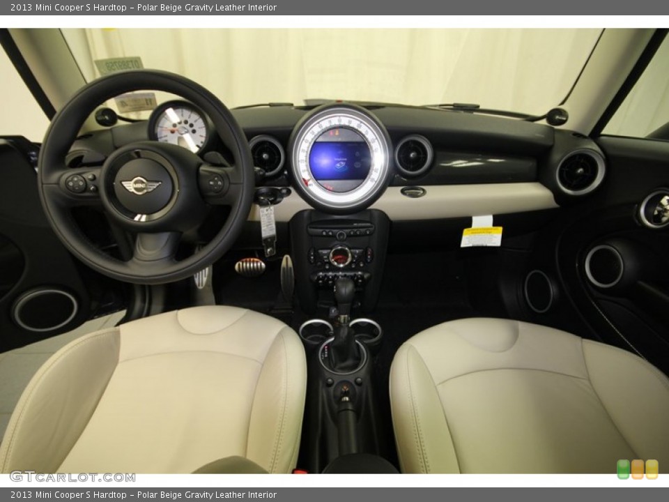 Polar Beige Gravity Leather Interior Dashboard for the 2013 Mini Cooper S Hardtop #74141232