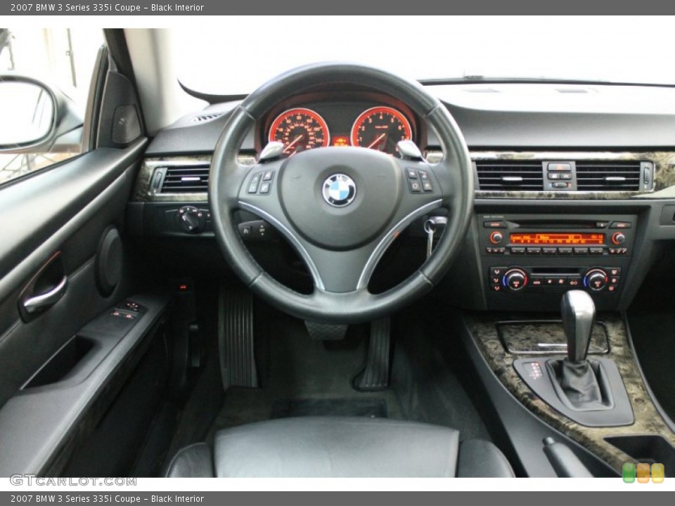 Black Interior Dashboard for the 2007 BMW 3 Series 335i Coupe #74141257