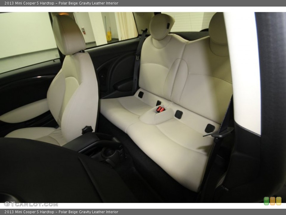 Polar Beige Gravity Leather Interior Rear Seat for the 2013 Mini Cooper S Hardtop #74141389