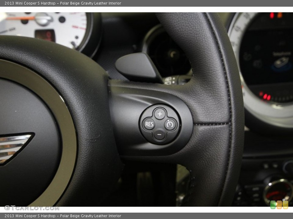 Polar Beige Gravity Leather Interior Controls for the 2013 Mini Cooper S Hardtop #74141530