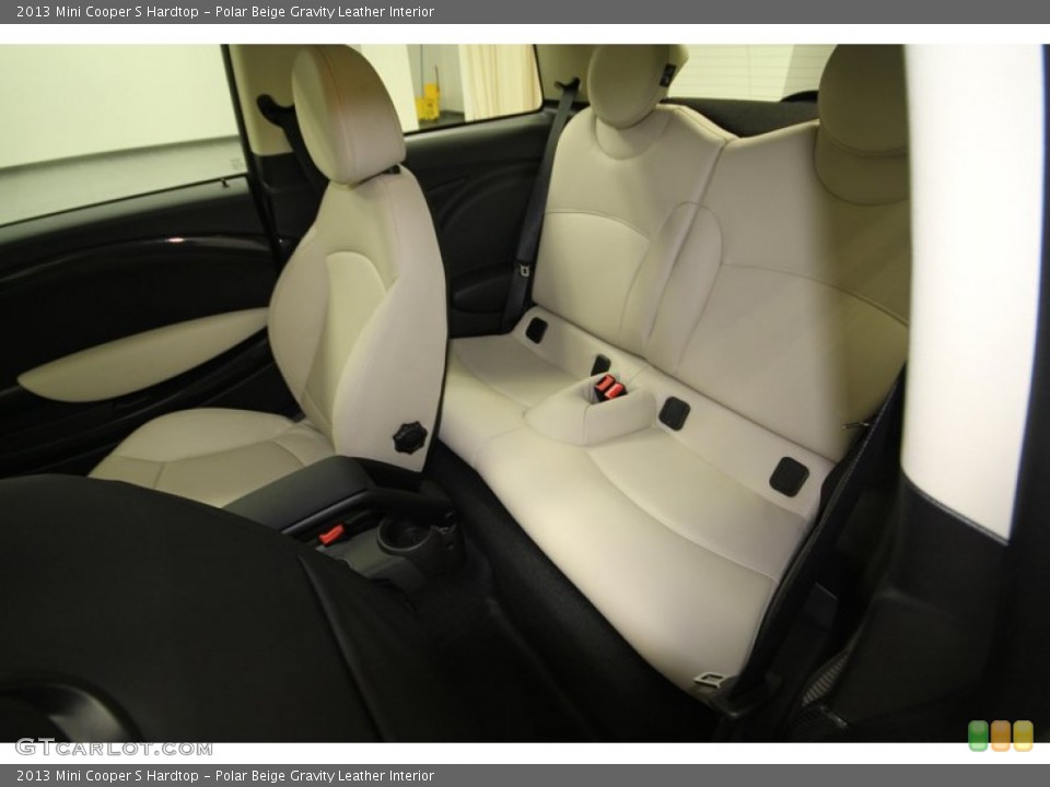 Polar Beige Gravity Leather Interior Rear Seat for the 2013 Mini Cooper S Hardtop #74141818