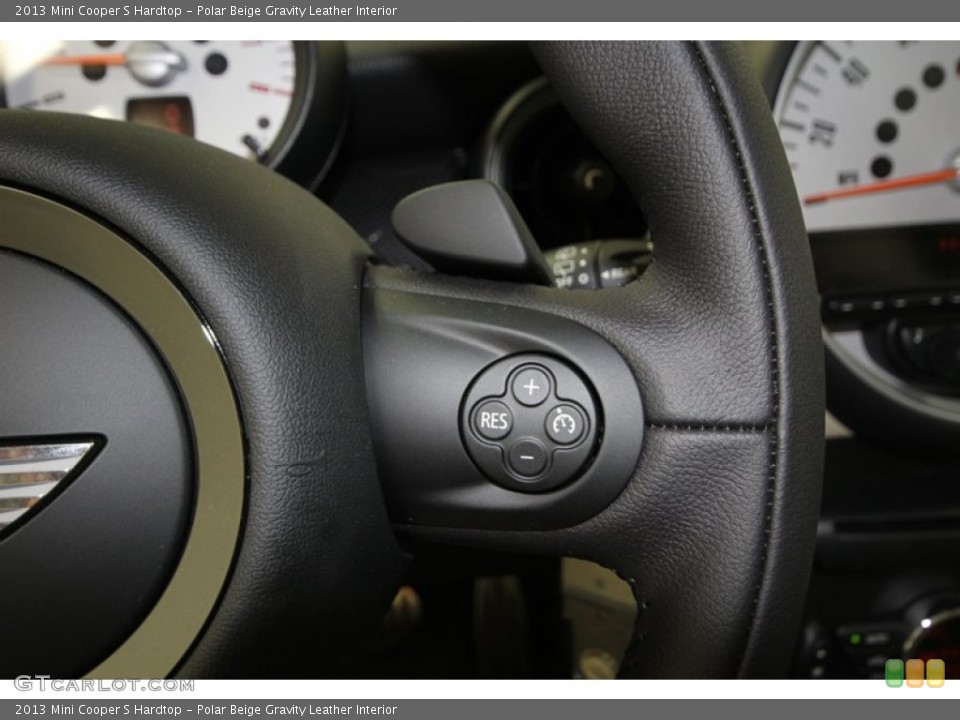 Polar Beige Gravity Leather Interior Controls for the 2013 Mini Cooper S Hardtop #74141977