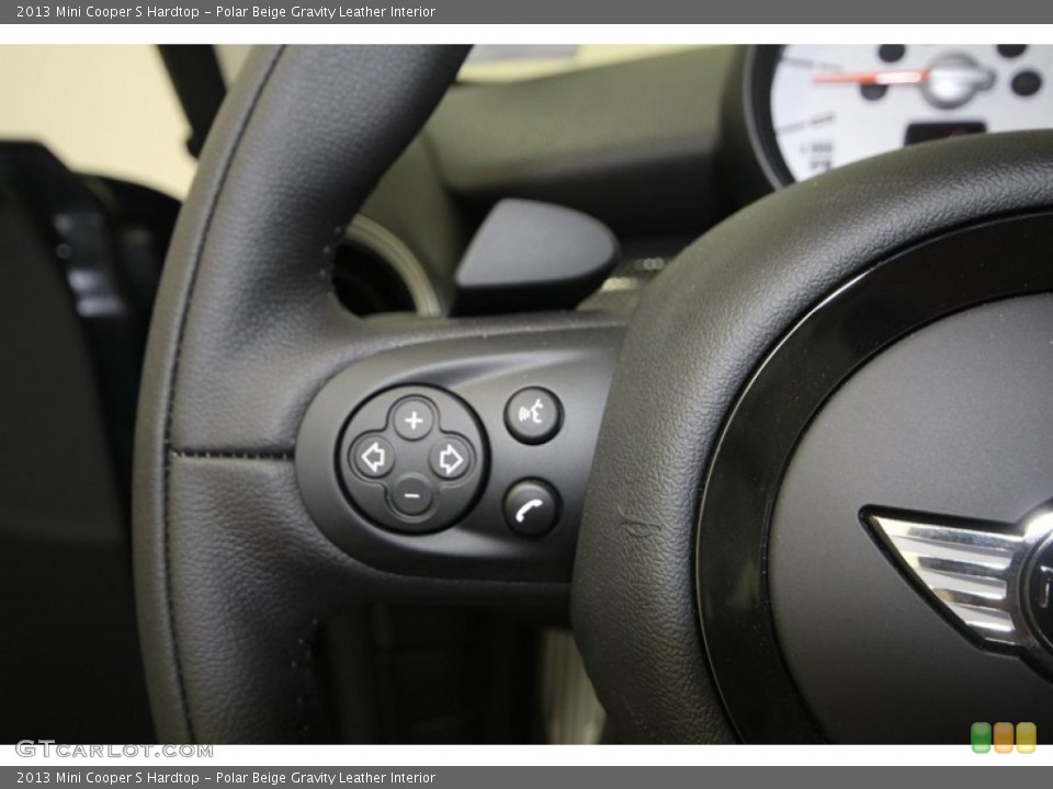 Polar Beige Gravity Leather Interior Controls for the 2013 Mini Cooper S Hardtop #74141998