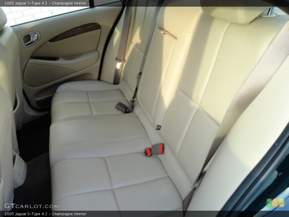 Champagne Interior Rear Seat for the 2005 Jaguar S-Type 4.2 #74142426