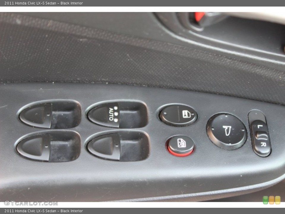 Black Interior Controls for the 2011 Honda Civic LX-S Sedan #74145811