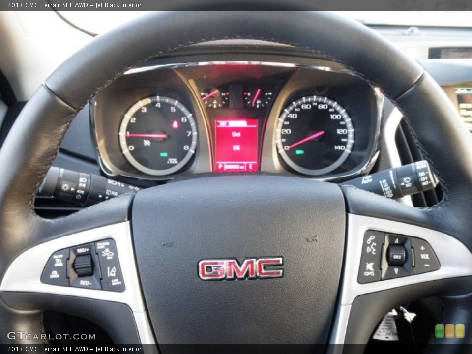 Jet Black Interior Steering Wheel for the 2013 GMC Terrain SLT AWD #74146861