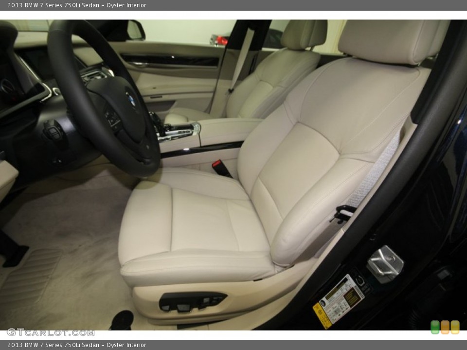 Oyster Interior Front Seat for the 2013 BMW 7 Series 750Li Sedan #74146867