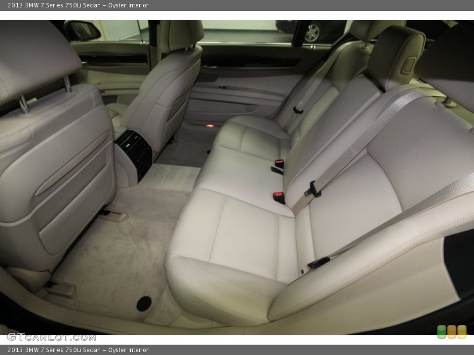 Oyster Interior Rear Seat for the 2013 BMW 7 Series 750Li Sedan #74147019