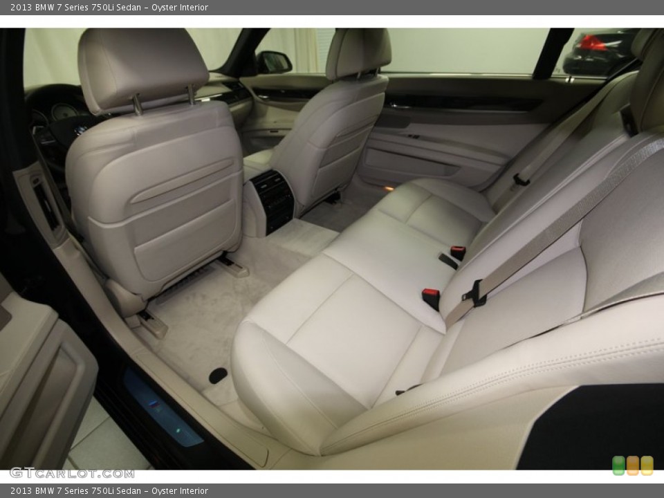 Oyster Interior Rear Seat for the 2013 BMW 7 Series 750Li Sedan #74147236