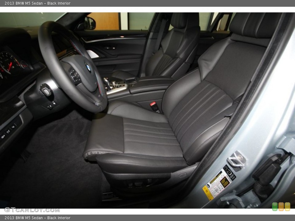 Black Interior Front Seat for the 2013 BMW M5 Sedan #74147560