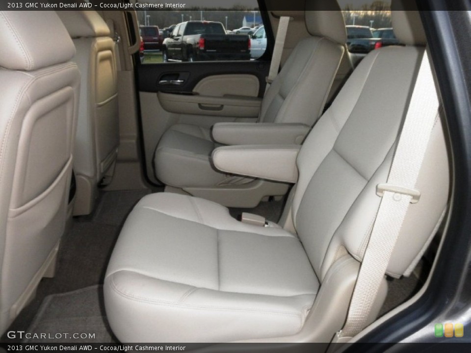 Cocoa/Light Cashmere Interior Rear Seat for the 2013 GMC Yukon Denali AWD #74147623