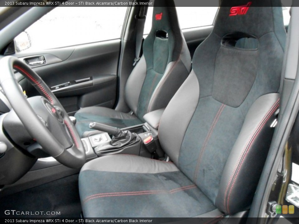 STi Black Alcantara/Carbon Black Interior Front Seat for the 2013 Subaru Impreza WRX STi 4 Door #74151917