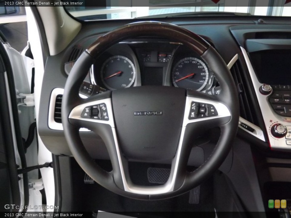 Jet Black Interior Steering Wheel for the 2013 GMC Terrain Denali #74152105