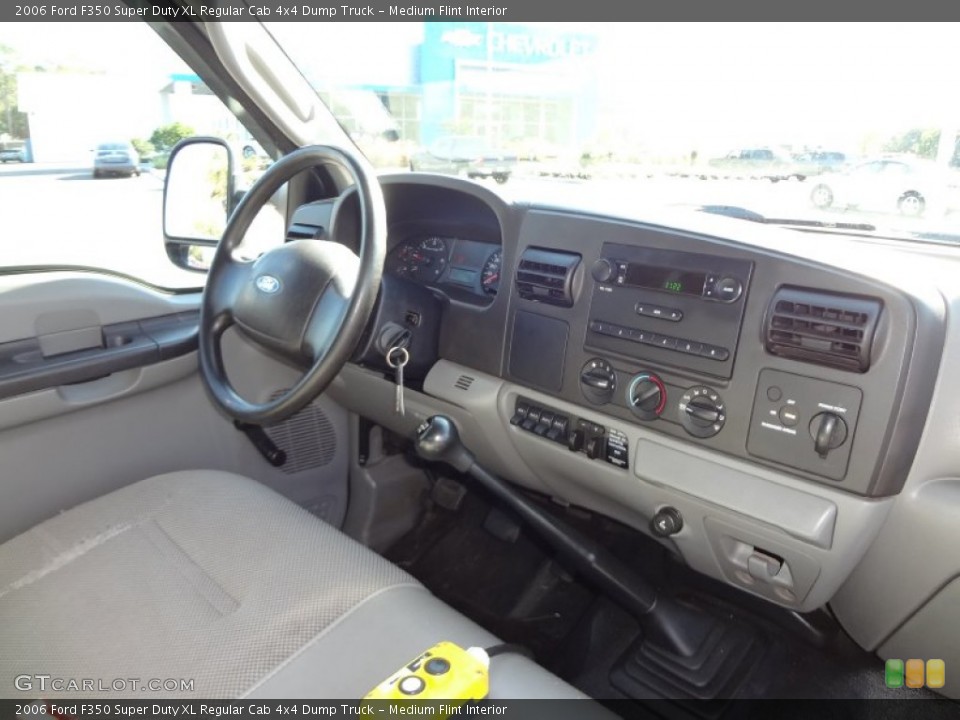 Medium Flint Interior Dashboard for the 2006 Ford F350 Super Duty XL Regular Cab 4x4 Dump Truck #74153185