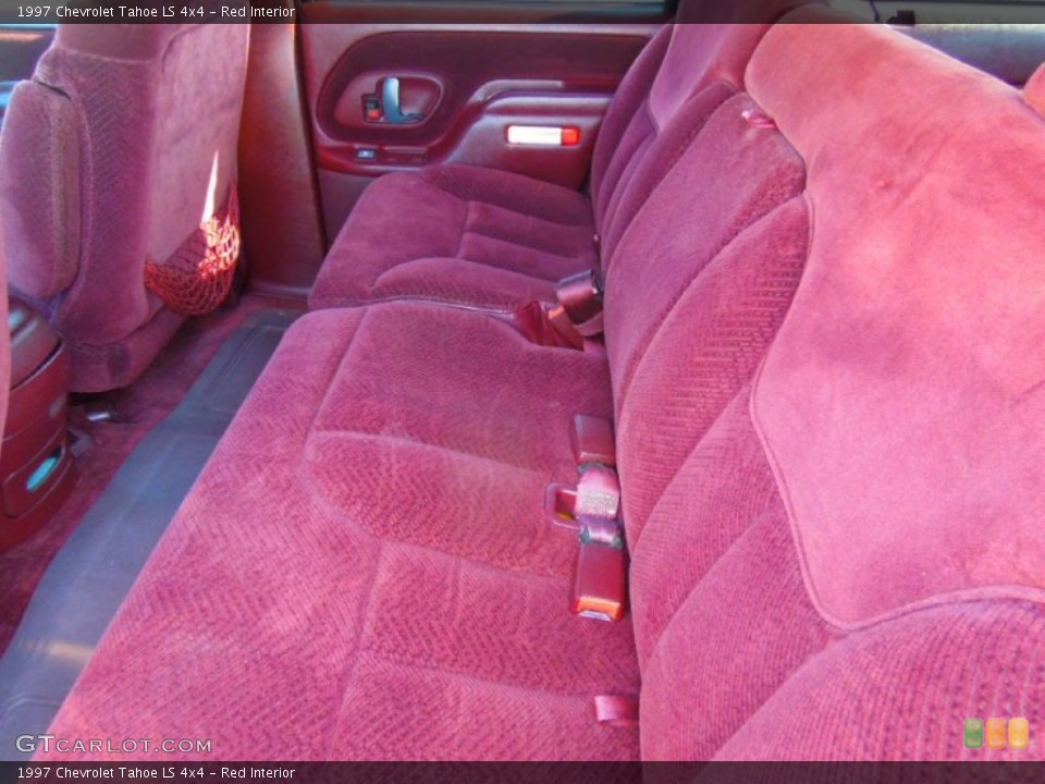 Red Interior Rear Seat for the 1997 Chevrolet Tahoe LS 4x4 #74155660