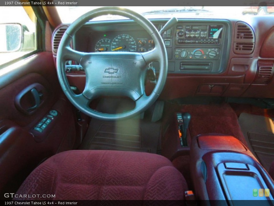 Red Interior Dashboard for the 1997 Chevrolet Tahoe LS 4x4 #74155663