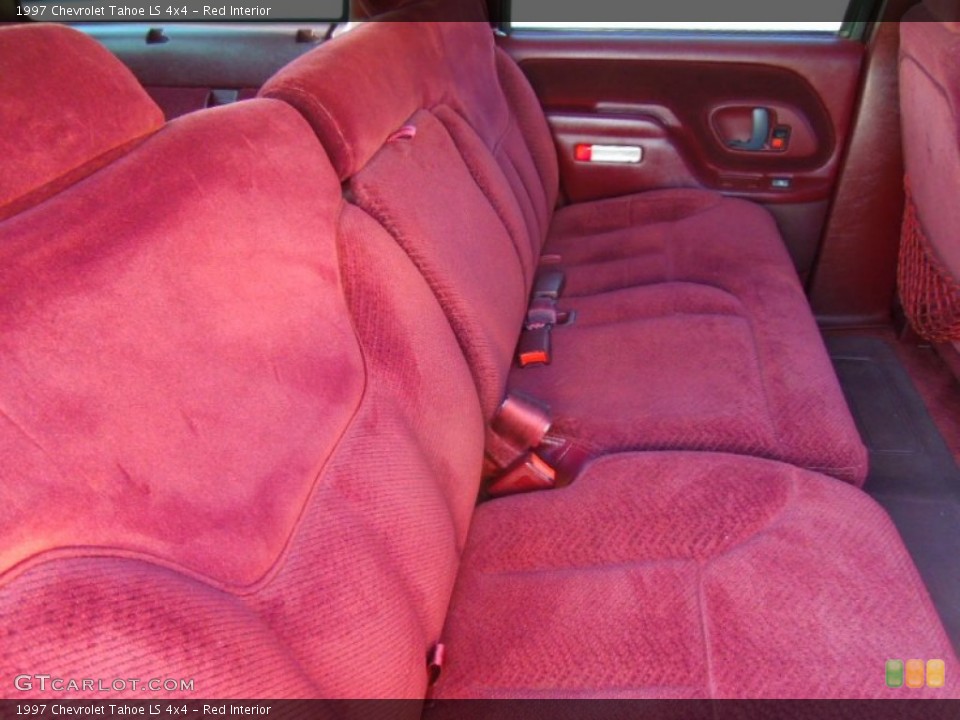 Red Interior Rear Seat for the 1997 Chevrolet Tahoe LS 4x4 #74155672