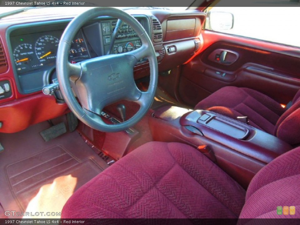 Red Interior Prime Interior for the 1997 Chevrolet Tahoe LS 4x4 #74155699