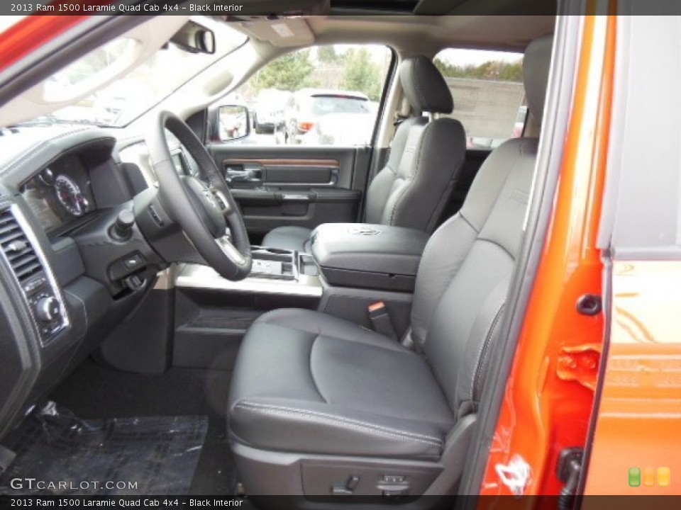 Black Interior Photo for the 2013 Ram 1500 Laramie Quad Cab 4x4 #74158240