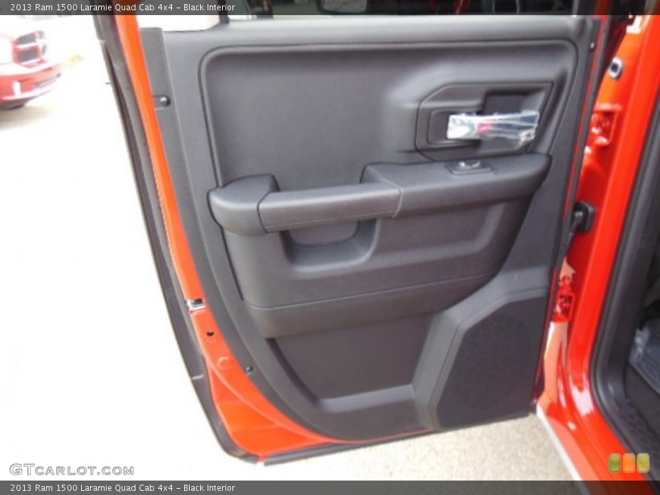 Black Interior Door Panel for the 2013 Ram 1500 Laramie Quad Cab 4x4 #74158312