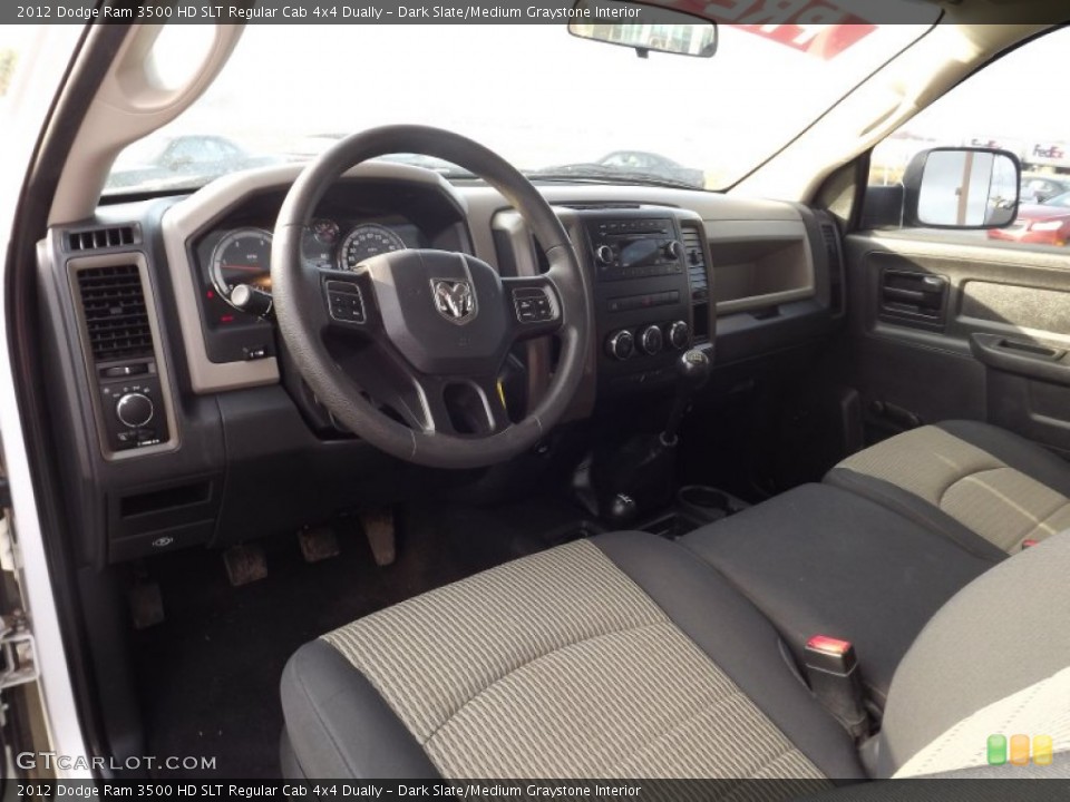Dark Slate/Medium Graystone Interior Prime Interior for the 2012 Dodge Ram 3500 HD SLT Regular Cab 4x4 Dually #74158925