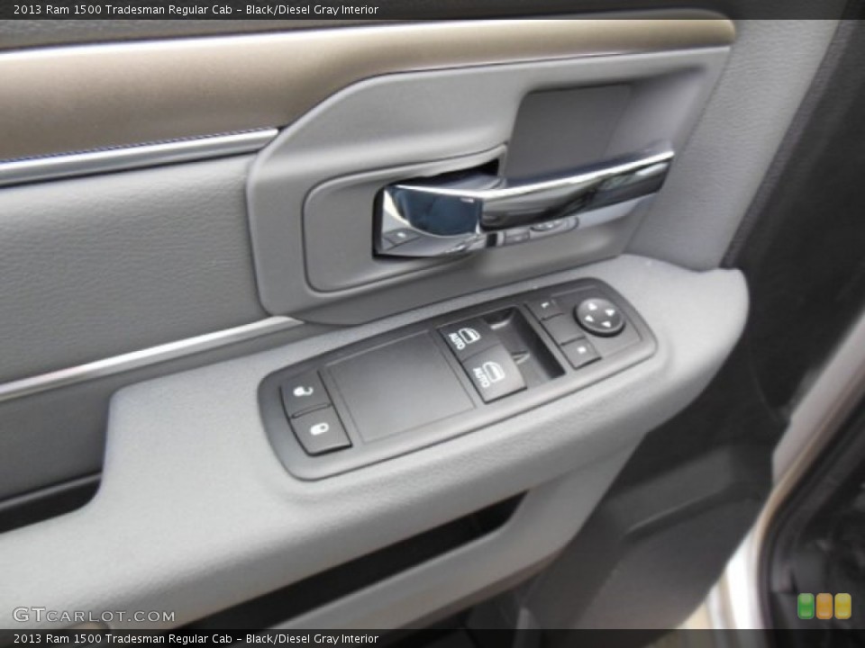 Black/Diesel Gray Interior Controls for the 2013 Ram 1500 Tradesman Regular Cab #74159203
