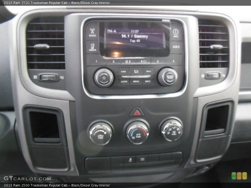 Black/Diesel Gray Interior Controls for the 2013 Ram 1500 Tradesman Regular Cab #74159238
