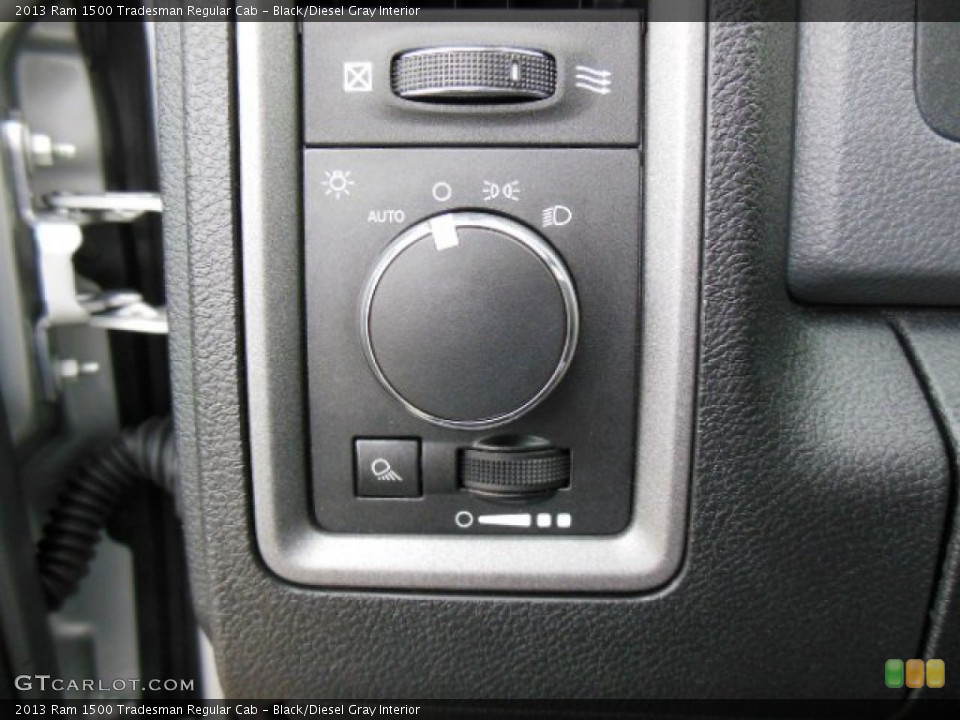 Black/Diesel Gray Interior Controls for the 2013 Ram 1500 Tradesman Regular Cab #74159284